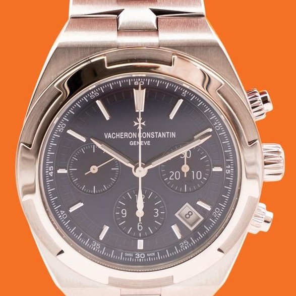 Vacheron Constantin Overseas Chronograph in stainless steel with blue dial