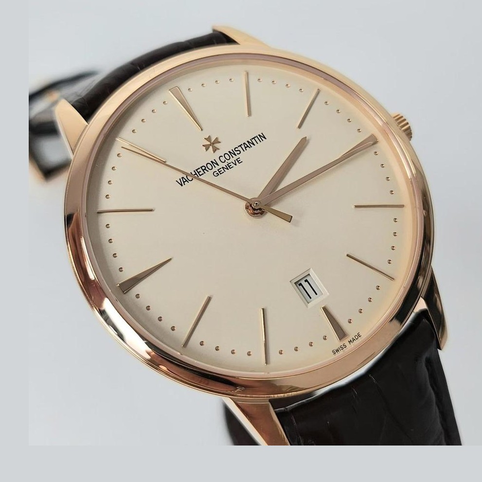 Vacheron Constantin Patrimony Self-Winding in pink gold with silver dial